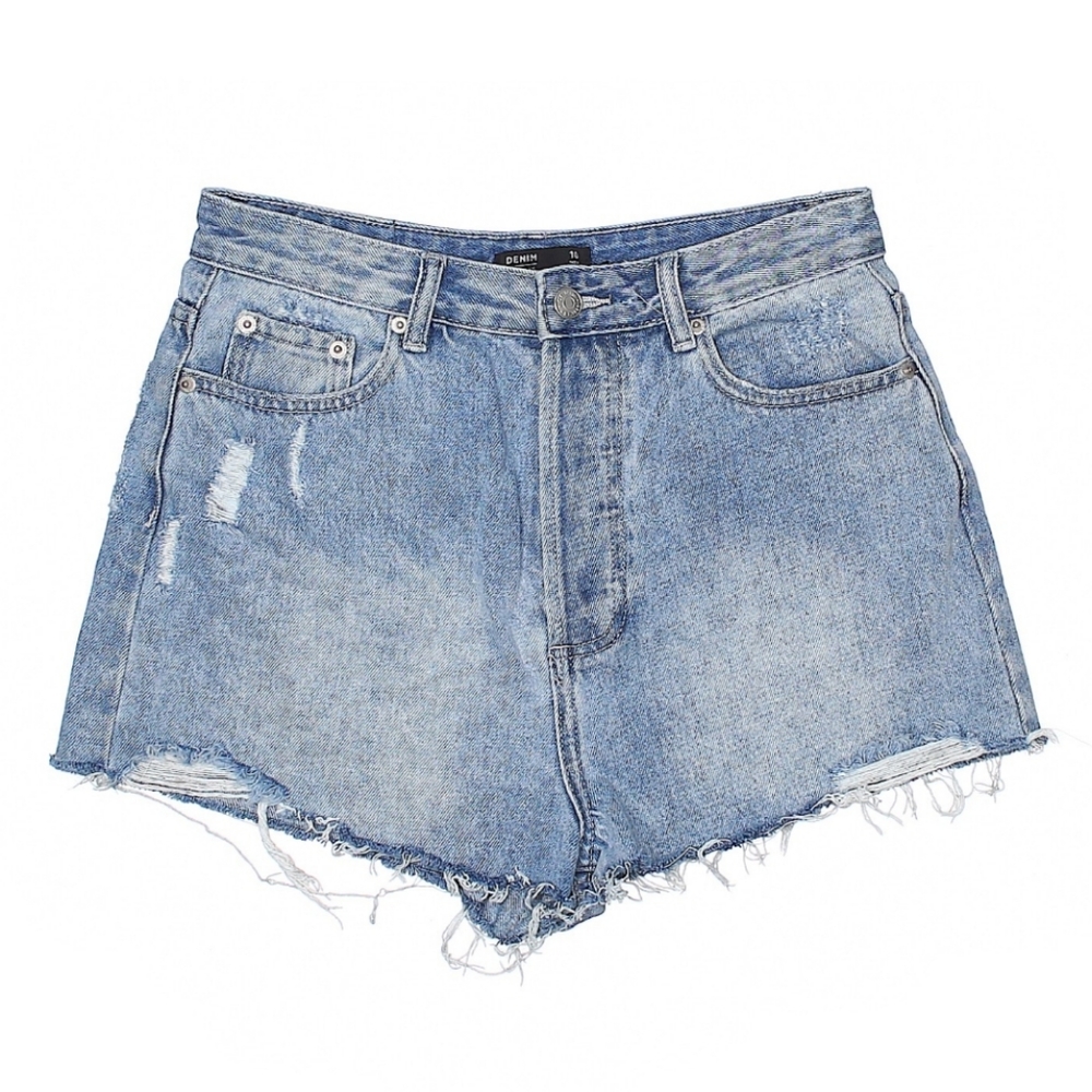High Waist Denim Cutoff Shorts - sz. 10
